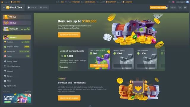 duckdice casino promotions