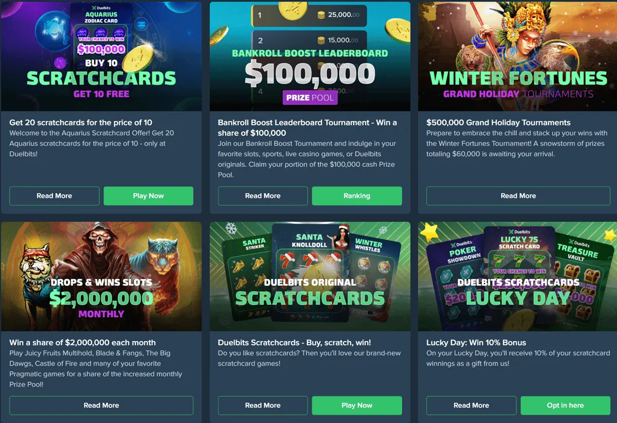 duelbits casino promotions