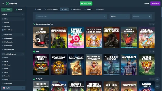 duelbits casino games