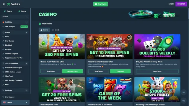 duelbits casino promotions