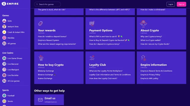 empire casino support