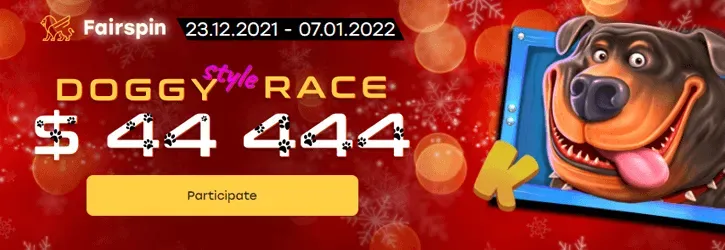 fairspin casino doggy race promo