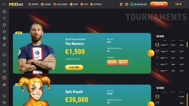 fezbet casino tournaments
