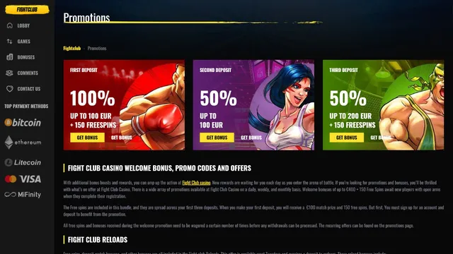 fightclubcasino promotions