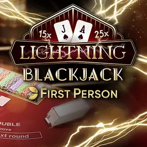 first person lightning blackjack game icon