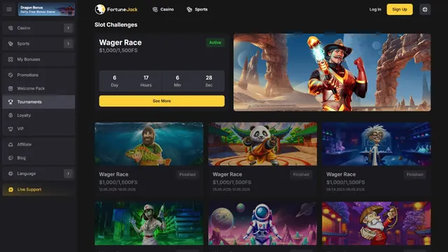 fortunejack casino tournaments