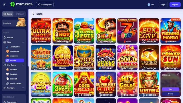 fortunica casino games