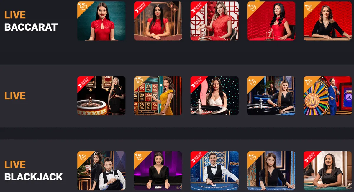 freshbet casino live games