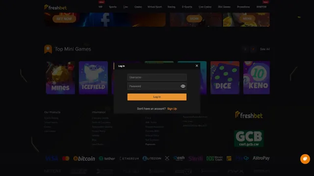 freshbet casino registration