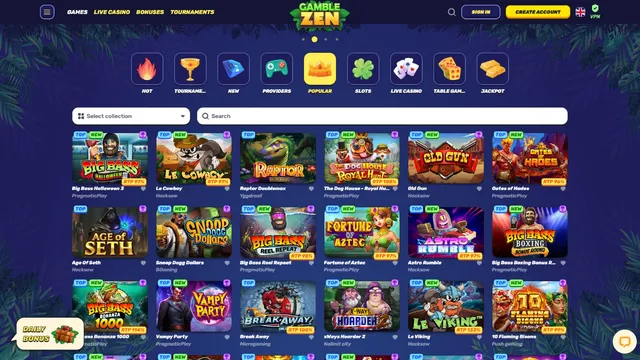 gamblezen casino games