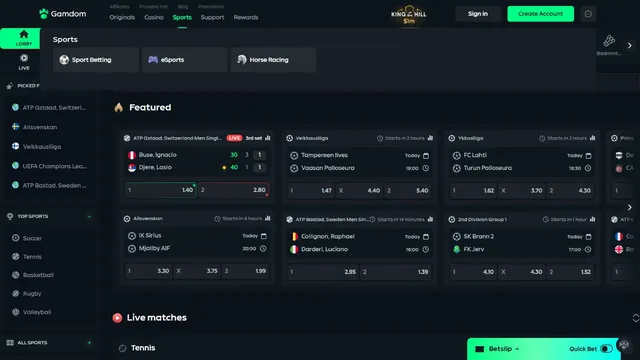 gamdom sportsbetting