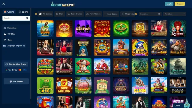 geniejackpot casino games
