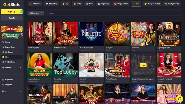 getslots casino live games