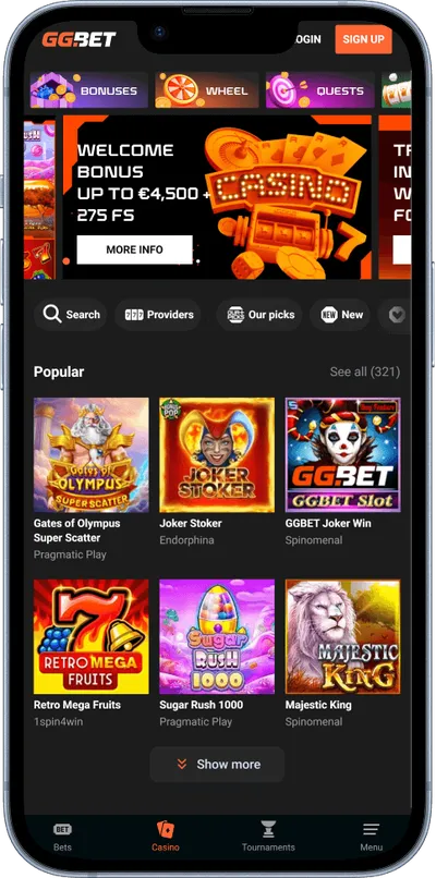 ggbet casino phone games