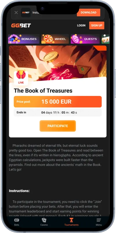 ggbet casino phone tournament