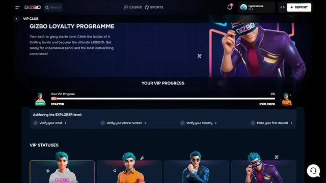 gizbo.casino vip club