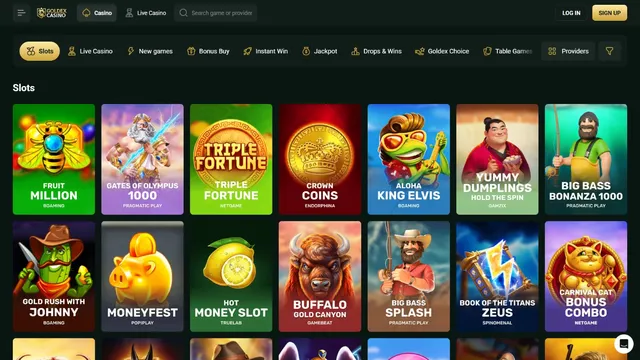 goldex casino games