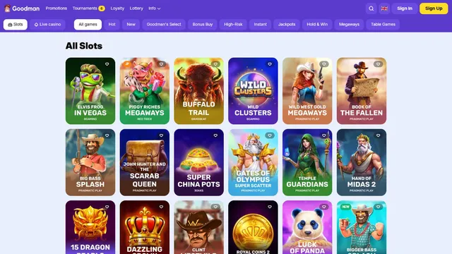 goodman casino games