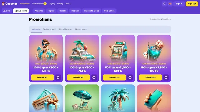 goodman casino promotions