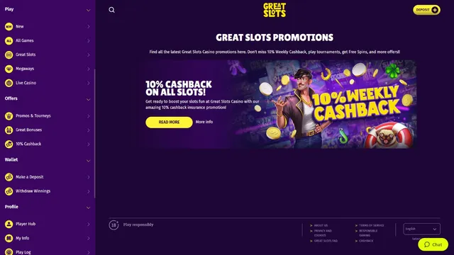 greatslots casino promotions