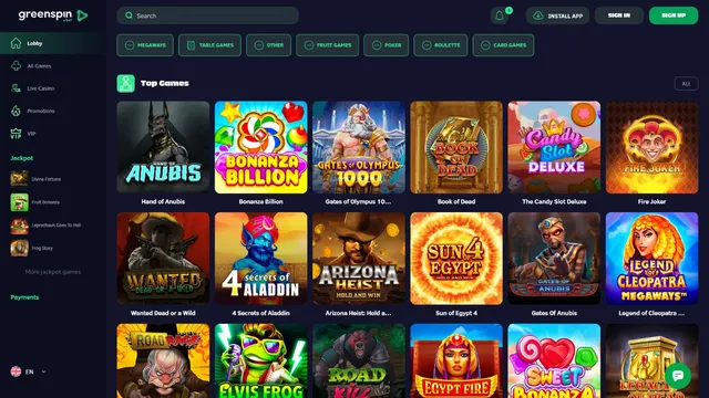 greenspin.bet casino games