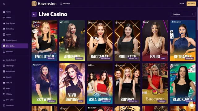 haz casino live games