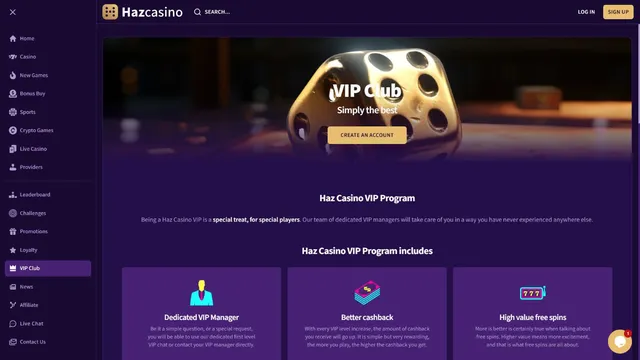 haz casino vip club
