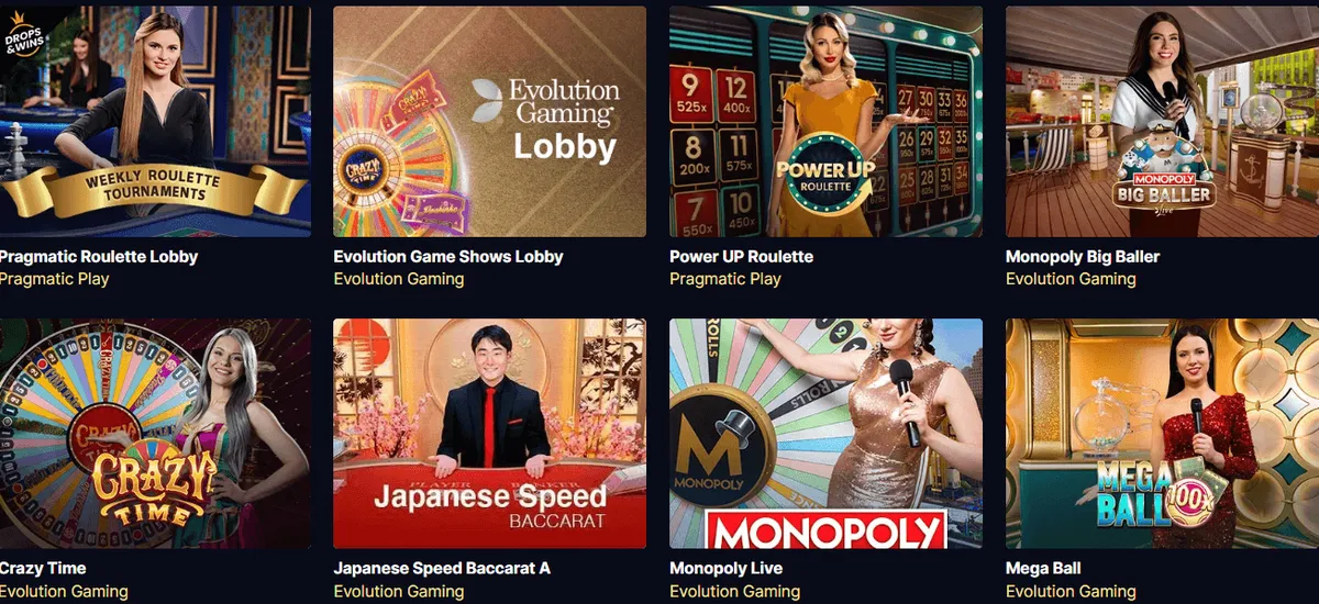 highroller casino live games