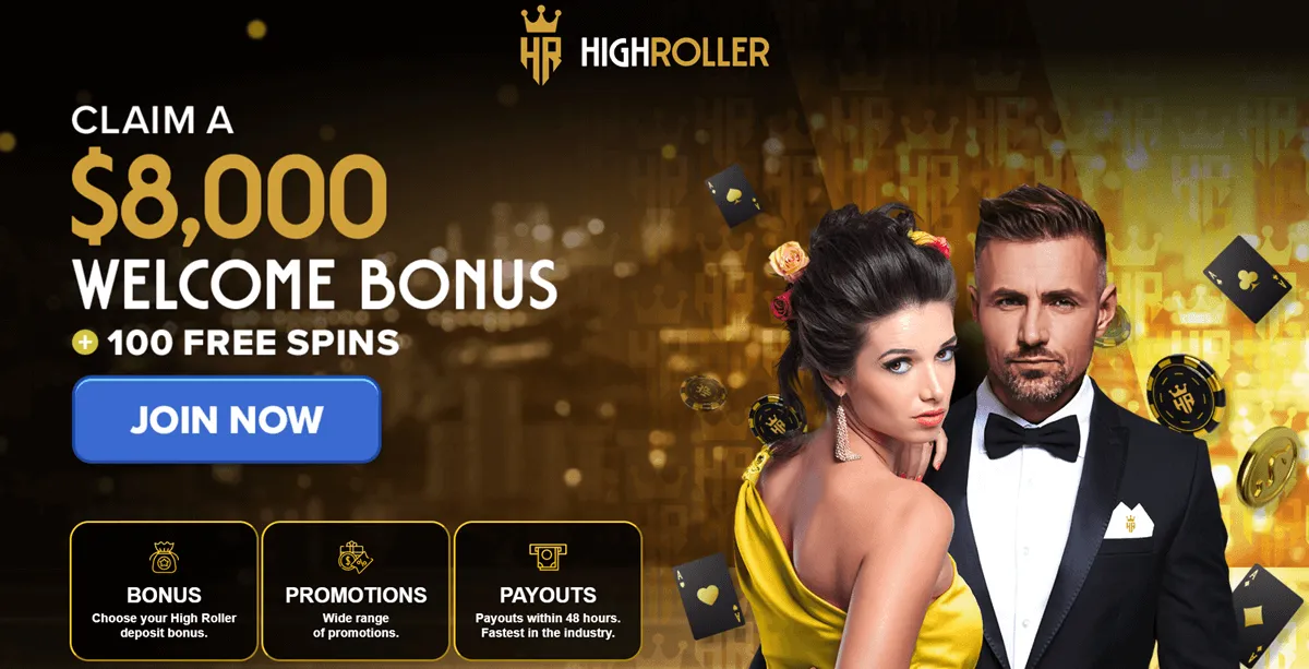 highrollercasino ag welcome bonus
