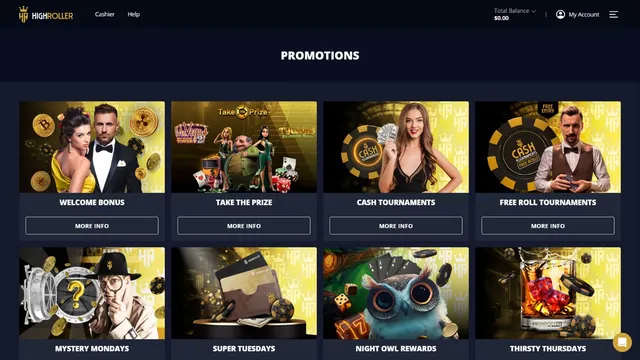 highroller casino promotions