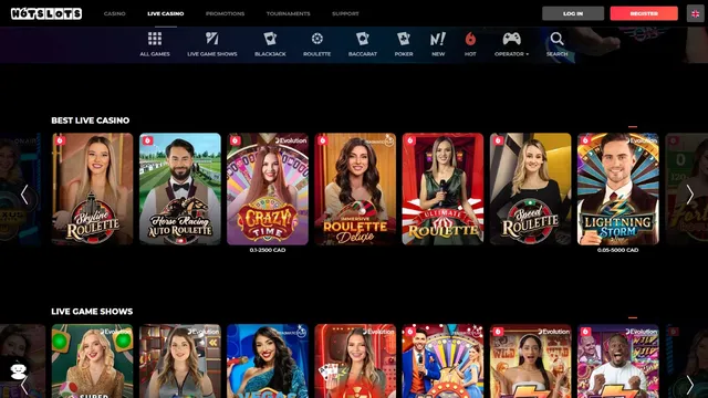 hotslots casino live games