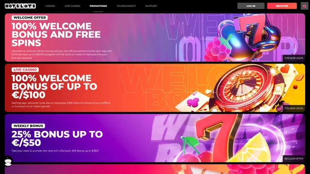 hotslots casino promotions