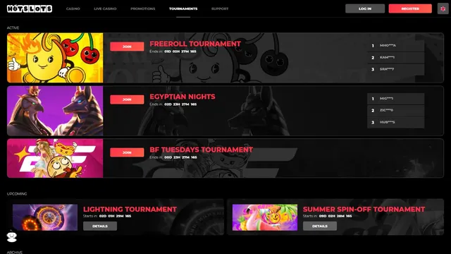 hotslots casino tournaments