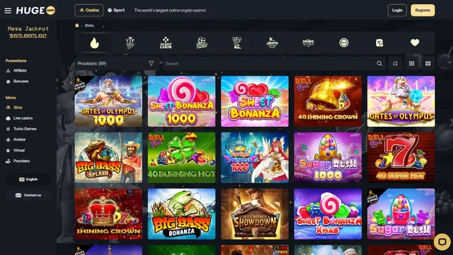 hugewin casino games