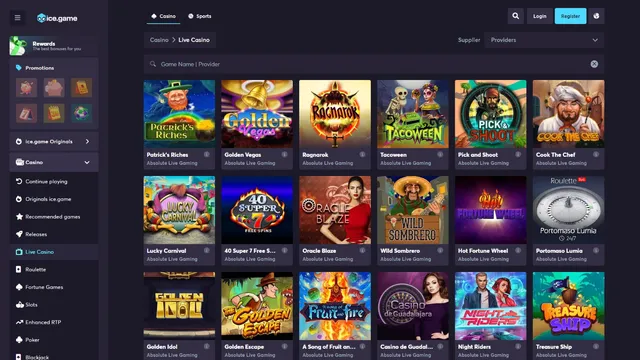 ice.game casino live games