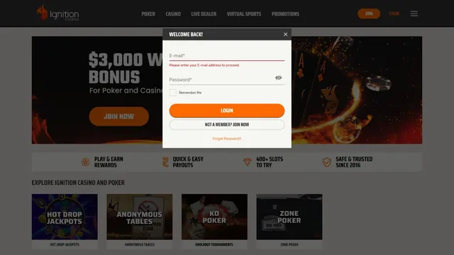 ignition casino registration