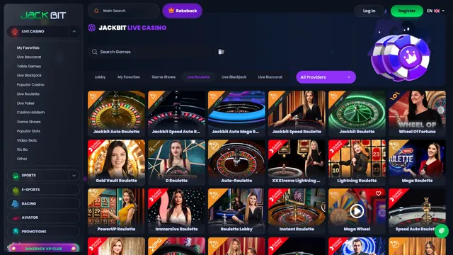 jackbit casino live games