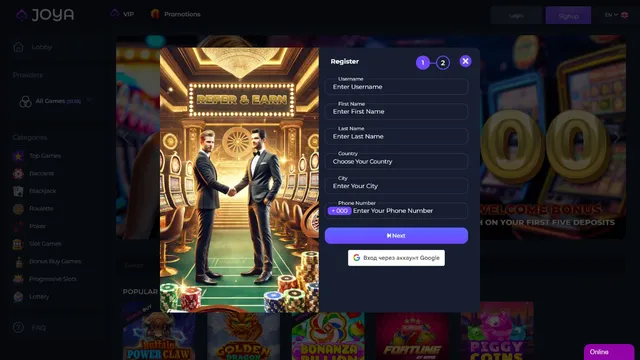 joya.casino registration