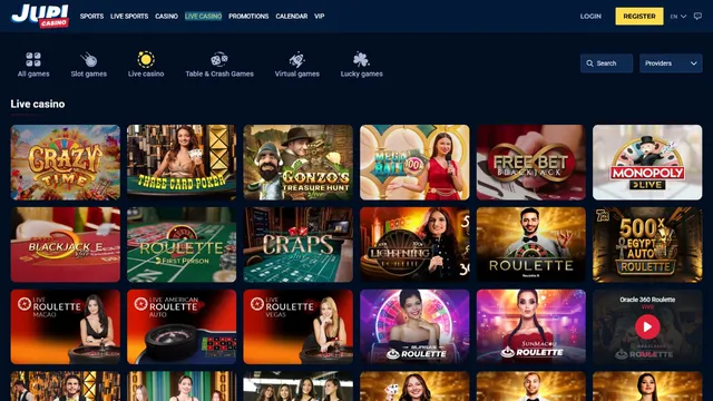 jupi casino live games