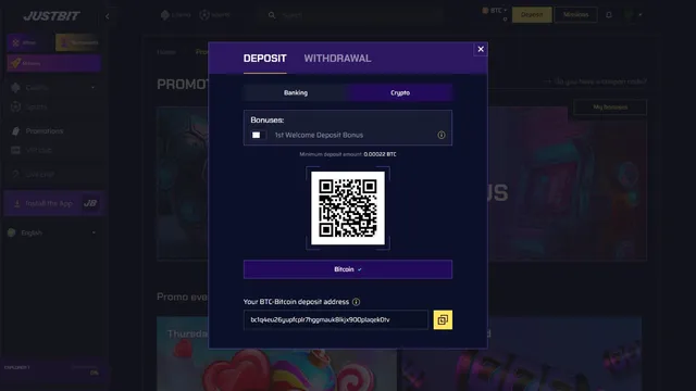 justbit casino deposit