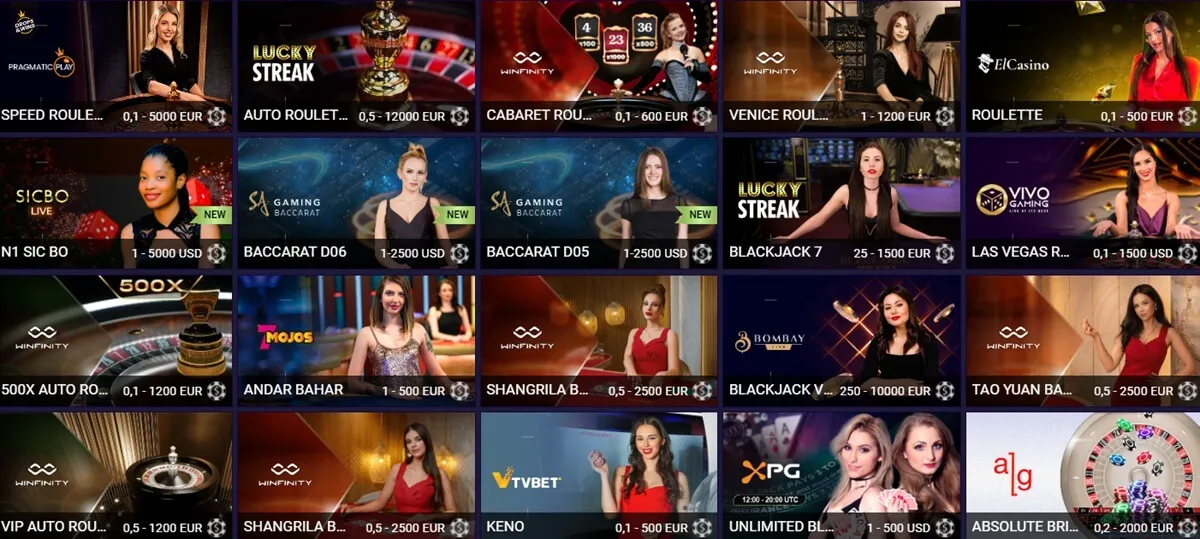 jvspin casino live games
