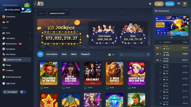 k8 casino tournaments