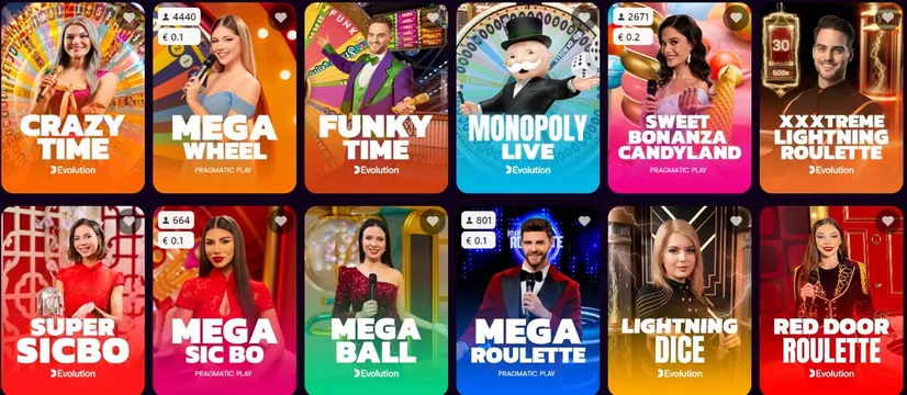 kineko casino live games