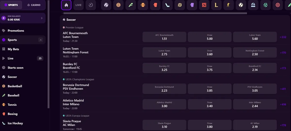 kineko casino sports betting