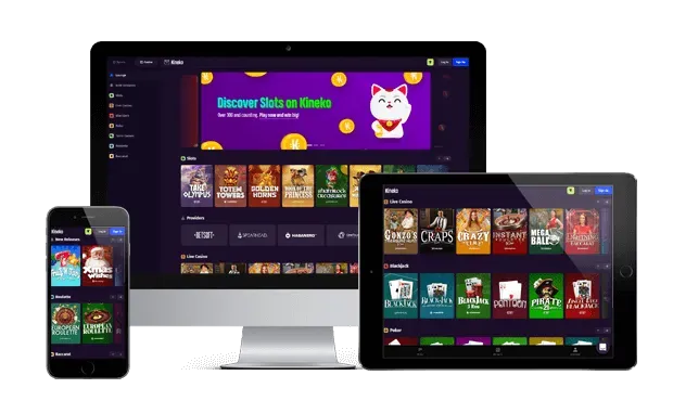 kineko website screens