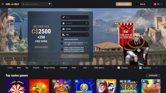 kingbilly casino registration