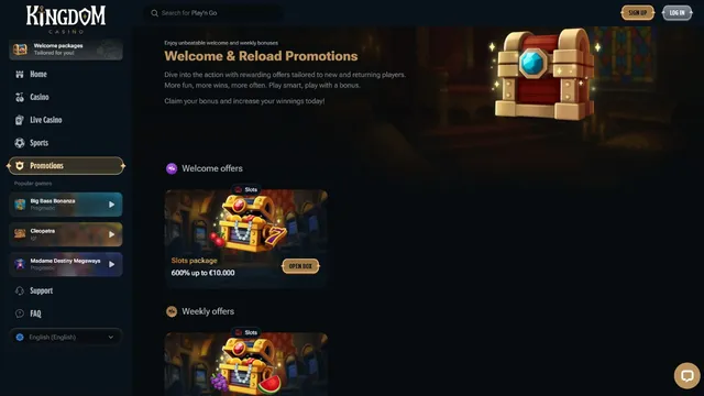 kingdomcasino.io promotions