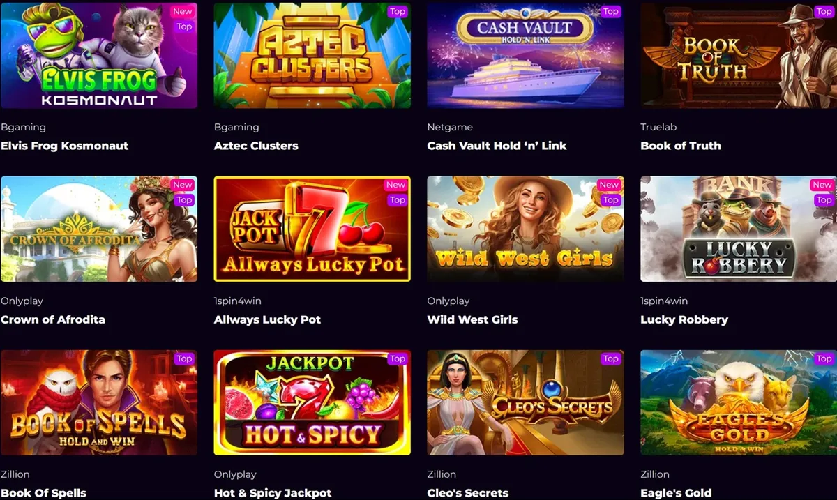 kosmonaut casino games