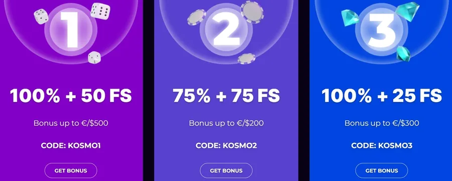 kosmonaut casino promotions