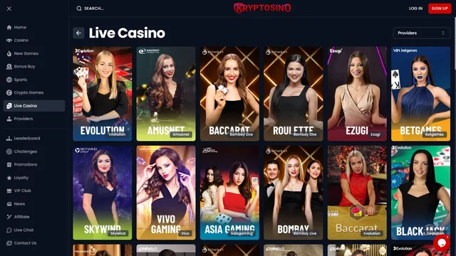 kryptosino casino live games